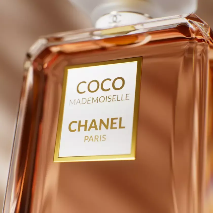 Close-up perfume bottle 3D render