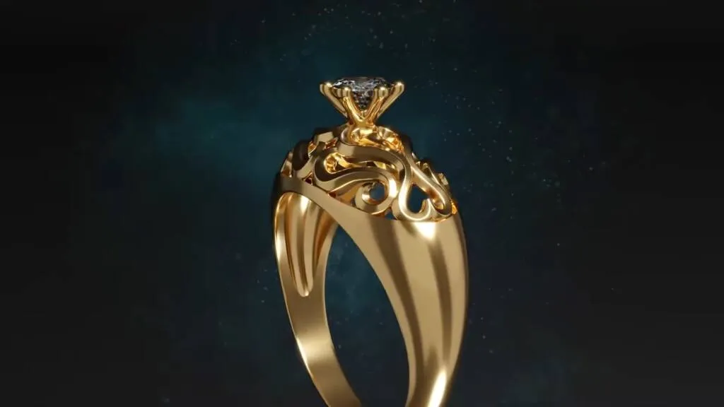 Gold Ring Render 3