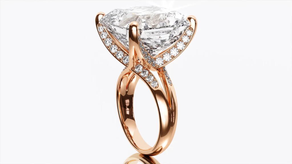 Gold Ring 3D Render